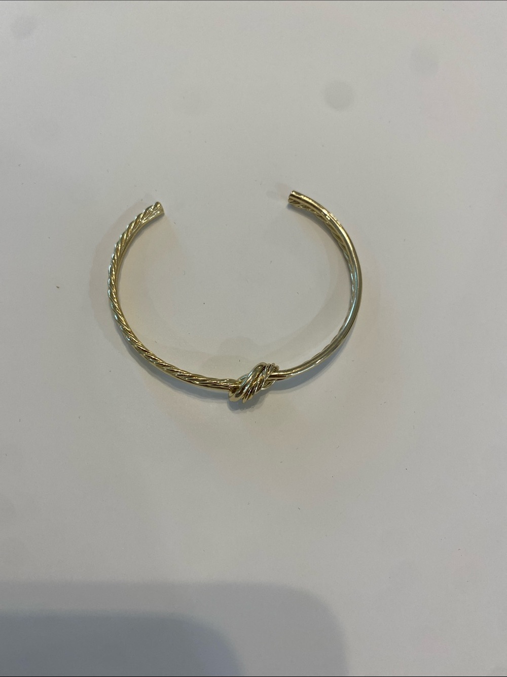 Gold Knot Open Cuff Bracelet - Women Jewelry